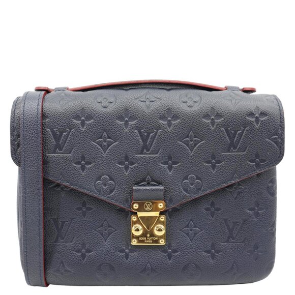 Louis Vuitton  Metis Pochette Empreinte Leather Crossbody Bag Navy Blue - Picture 1 of 14